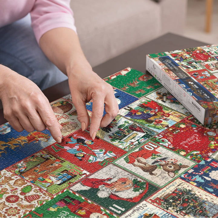 JollyPuzzle - Kerst adventskalender puzzel 1000 stukjes