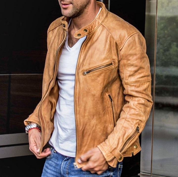 Asher - Veste en cuir d'une qualité et d'un style inégalés