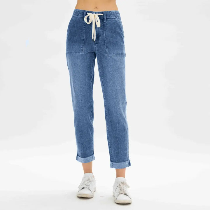 Melanie - Flexibele denim broek