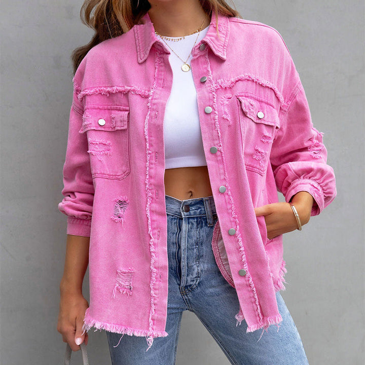 Jeanette - Trendy Denim Jacket voor vrouwen