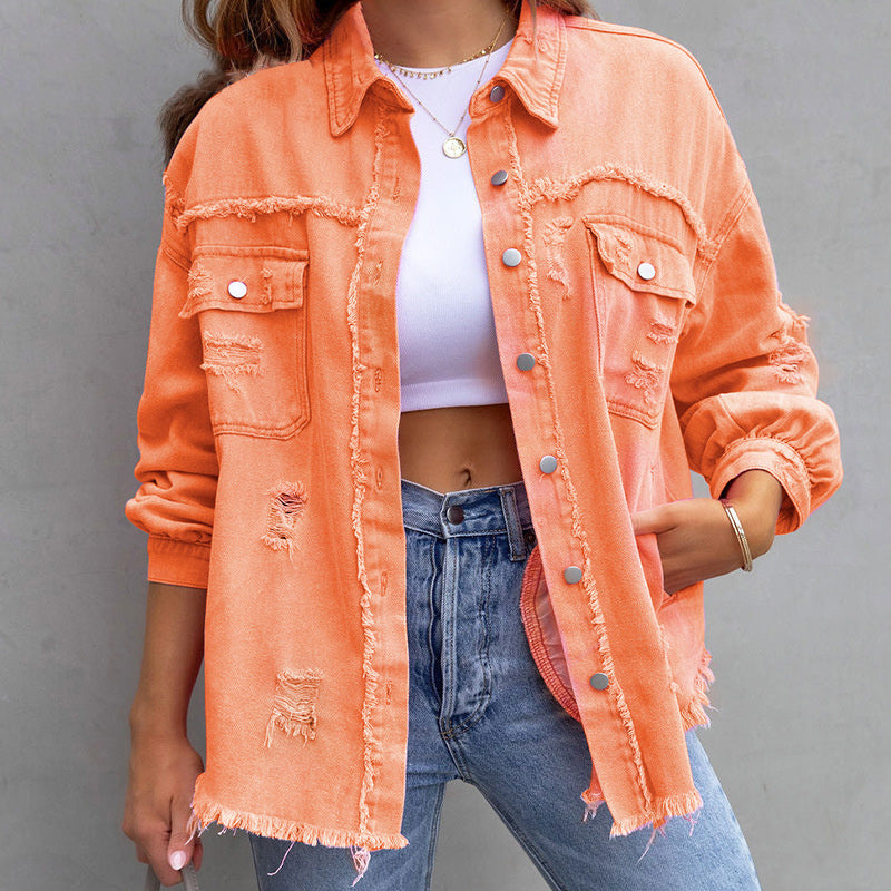 Jeanette - Trendy Denim Jacket voor vrouwen