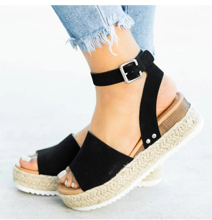 Anne Wedge™ - teenslippers met platform