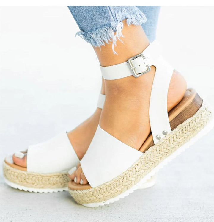 Anne Wedge™ - teenslippers met platform