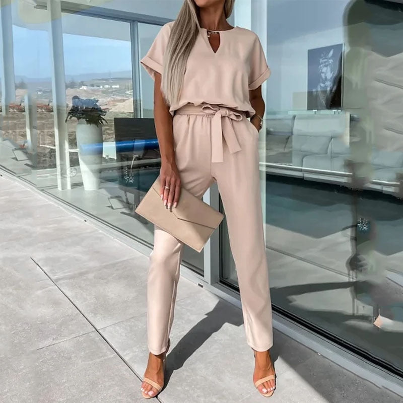 Ella - Jumpsuit met korte mouwen