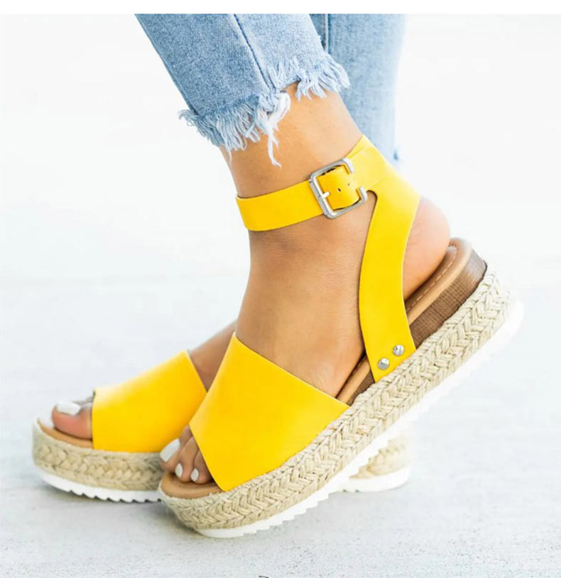 Anne Wedge™ - teenslippers met platform