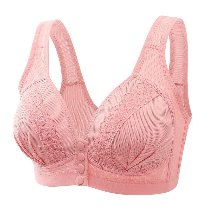 ContourShape - 2023 Soutien-gorge en coton respirant et doux pour la peau avec boutons sur le devant 